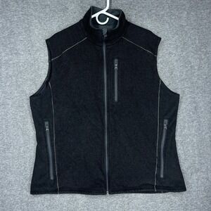 Kuhl Interceptr Vest Mens XL Black Fleece Full Zip Outdoor